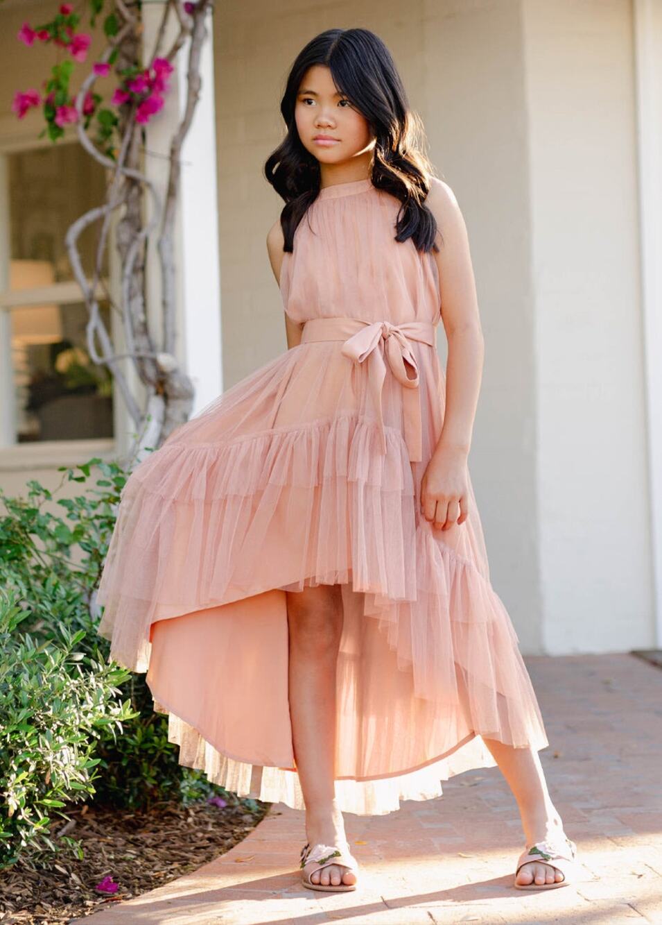 Joyfolie Mia Joy Fay Dress in Desert Shell Girl’s Size 4